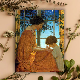 Festividades Cartão Antigo do Dia das Mães de Jessie Wilcox Smi