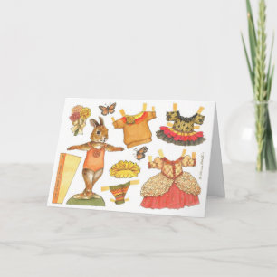 Festividades Cartão Bonny de Ação de Graças de Ballerina