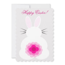 Cartão Bunny de Páscoa