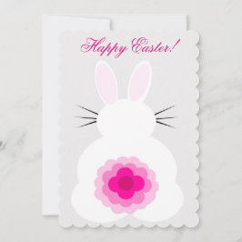 Festividades Cartão Bunny de Páscoa