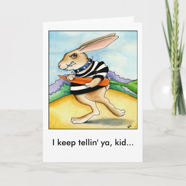 Festividades Cartão Bunny para Páscoa no Dia da Páscoa de Hare  (Frente)