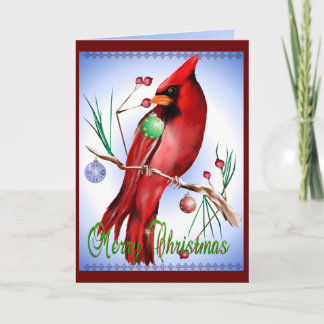 Festividades Cartão Cardinal de Natal