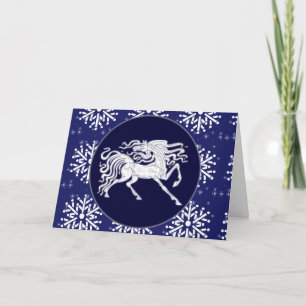 Festividades Cartão - Cavalo de Férias Decorativo