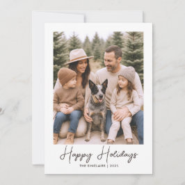 Festividades Cartão com fotos da família russa de feriados feli