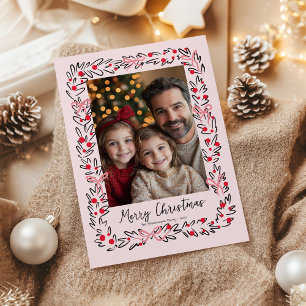 Festividades Cartão com fotos da Fita de Natal e Arcos