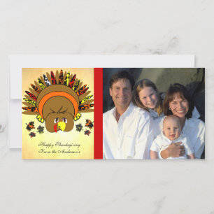 Festividades Cartão com fotos de Ação de Graças da Turquia