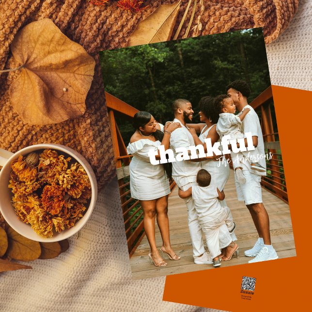 Festividades Cartão com fotos de Ação de Graças de Texto Simple (Criador carregado)