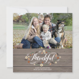 Festividades Cartão com fotos de Ação de Graças Russo