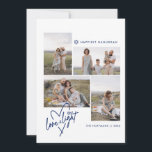 Festividades Cartão com fotos de Amor e Coração Leve Hanukkah 4<br><div class="desc">Celebre o Festival das Luzes de uma forma quente e moderna com este cartão com fotos de Chanucá personalizável - perfeito para compartilhar amor, luz e alegria com aqueles que mais importam. Projetada com simplicidade e elegância, esta carta apresenta uma mensagem de "Amor e Luz" emocionada em um roteiro escrito...</div>