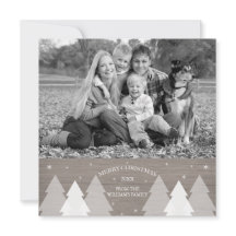 Cartão com fotos de Árvores de Natal Russas