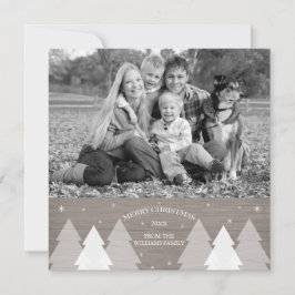 Festividades Cartão com fotos de Árvores de Natal Russas