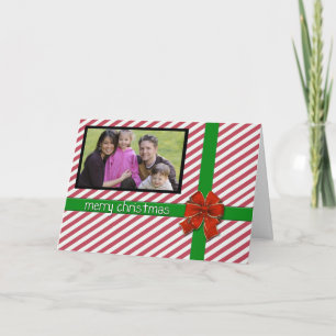 Festividades Cartão com fotos de distribuição de canas de doce
