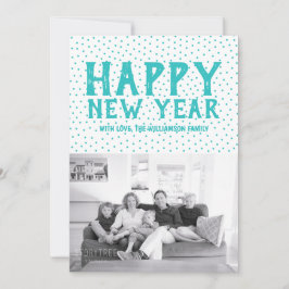 Festividades Cartão com fotos de Feliz ano novo pontos | Turque