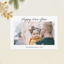 Festividades Cartão com fotos de Feliz ano novo simples