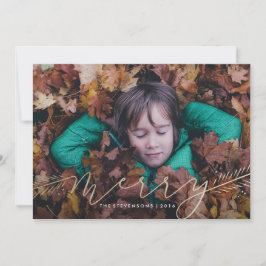 Festividades Cartão com fotos de Feriado de Pinos de feliz