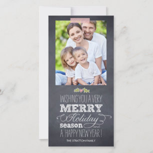 Festividades Cartão com fotos de Feriado Estrelado