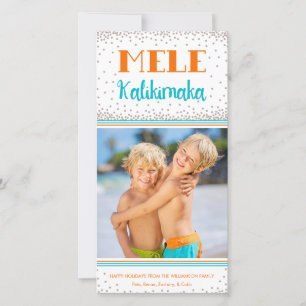 Festividades Cartão com fotos de Feriado Mele Kalikimaka