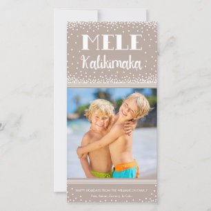 Festividades Cartão com fotos de Feriado Mele Kalikimaka / Beig