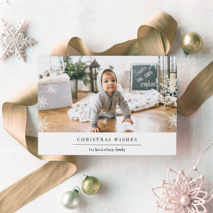 Festividades Cartão com fotos de Feriado Moderno com Mensagem E