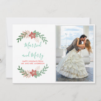 Festividades Cartão com fotos De Feriado Plano Casado E Feliz