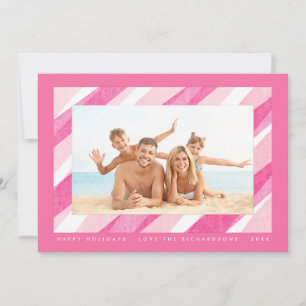 Festividades Cartão com fotos de Feriado Rosa de Greve de Canas