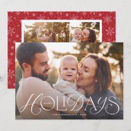 Festividades Cartão com fotos de Feriados Felizes para Mão de F