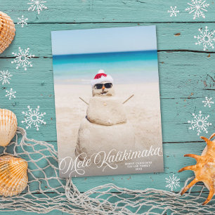 Festividades Cartão com fotos de Feriados Hawaiian Mele Kaliki