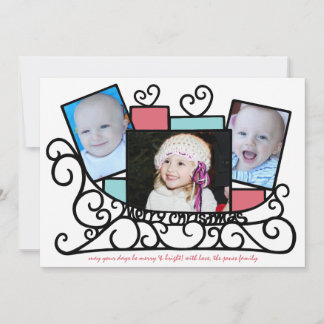 Festividades Cartão com fotos De Férias Com Cheio De Amor