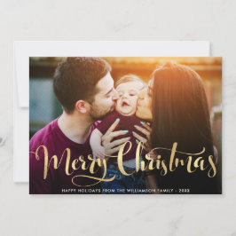 Festividades Cartão com fotos de férias da tipografia Elagant