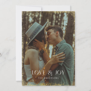 Festividades Cartão com fotos de Férias de Amor e Joy