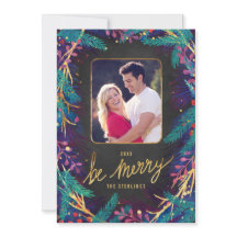 Cartão com fotos de Férias de Botânica da feliz