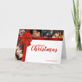 Festividades Cartão com fotos de Férias de Natal com Espumas