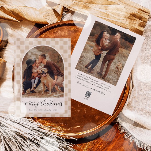 Festividades Cartão com fotos de Férias de Natal do Script Bohe (Criador carregado)