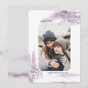 Festividades Cartão com fotos de Férias de Natal no Wintry Da