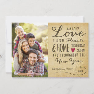 Festividades Cartão com fotos de Férias do Amor de Deus