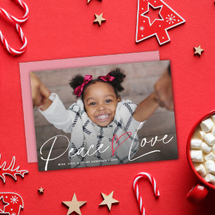 Festividades Cartão com fotos de Férias do Coração da Paz Moder