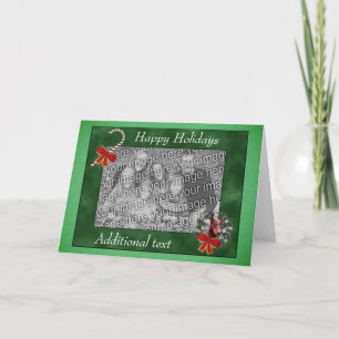 Festividades Cartão com fotos de Férias do Doberman Wreath