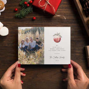 Festividades Cartão com fotos de Férias do Enfeites de natal Ve