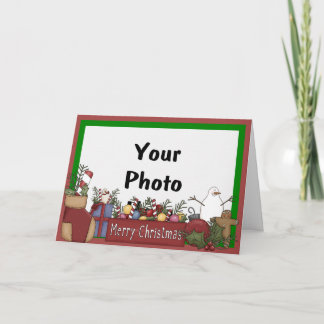 Festividades Cartão com fotos de Férias do País Cozy