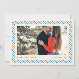 Festividades Cartão com fotos de Férias do Quadro de Verificaçã