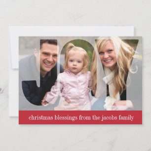 Festividades cartão com fotos de Férias 'Fosco Joy' (Ruby)