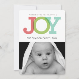 Festividades CARTÃO COM FOTOS de férias JOY