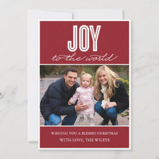 Festividades cartão com fotos de Férias 'Joy Quilado' (Cranberr