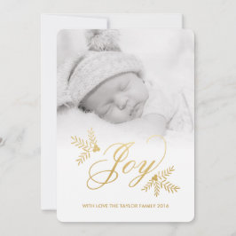 Festividades Cartão com fotos de Férias Joyful