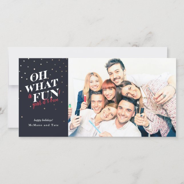 Festividades Cartão com fotos De Férias *Que Divertido* (Frente)