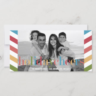 Festividades CARTÃO COM FOTOS de Férias RAINBOW