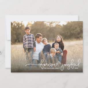 Festividades Cartão com fotos de Férias Simples para Joyful