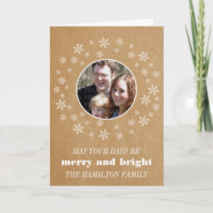 Festividades Cartão com fotos de Fios de Neve Whimsical