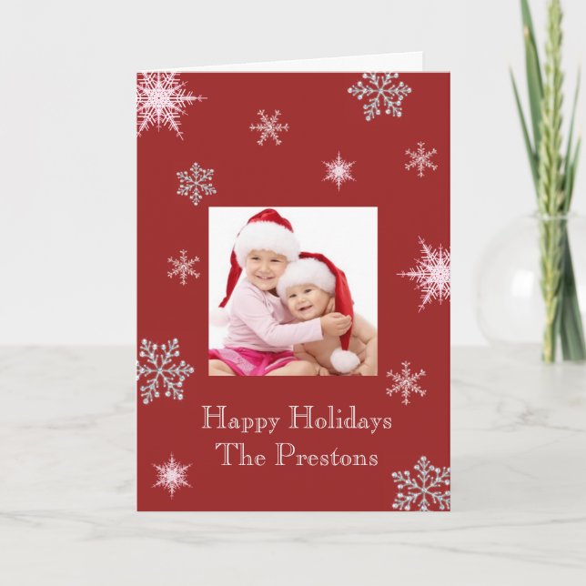Festividades Cartão com fotos de inverno (Frente)