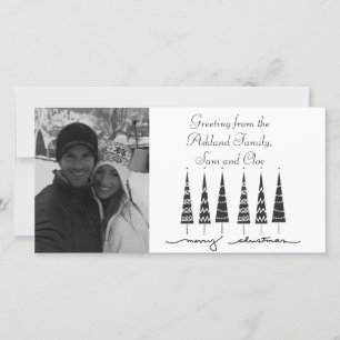 Festividades cartão com fotos de natal alegre